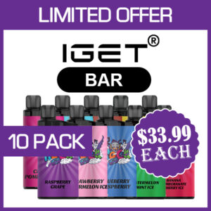 IGET BAR – 3500 PUFFS  – 10 PACK