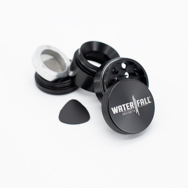 Waterfall 4-Piece Dry Herb Grinder with Removable Screen - Gloss (43mm) - Image 7