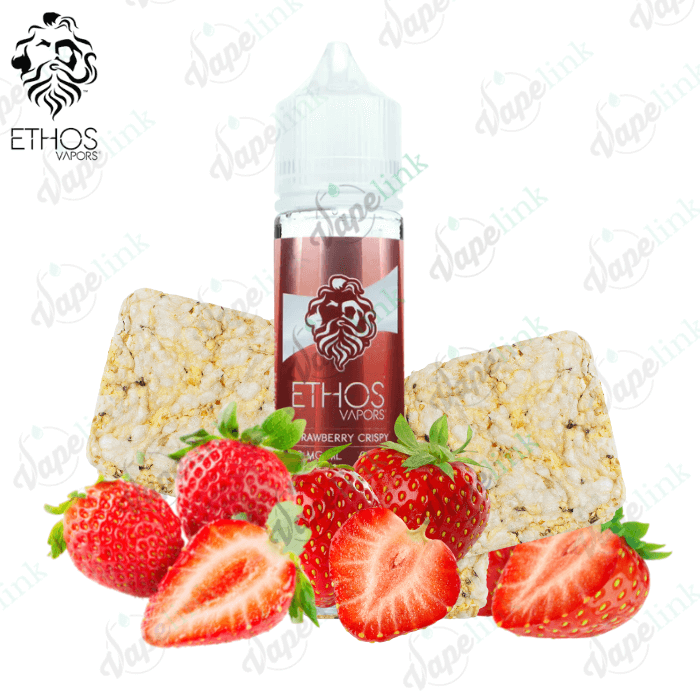 Ethos Vapors Strawberry Crispy Treats 60ml/100ml - Image 2