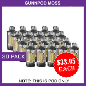 GUNNPOD MOSS – 20 PACK – 8000 PUFFS – POD ONLY