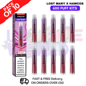 Grape Lost Mary Crystal Pro 600 KITS Box Of 10