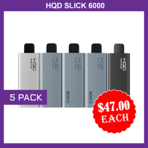 HQD SLICK – 5 PACK- 6000 PUFFS