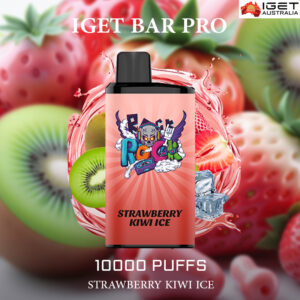 IGET BAR PRO – STRAWBERRY KIWI ICE- 10000 PUFFS