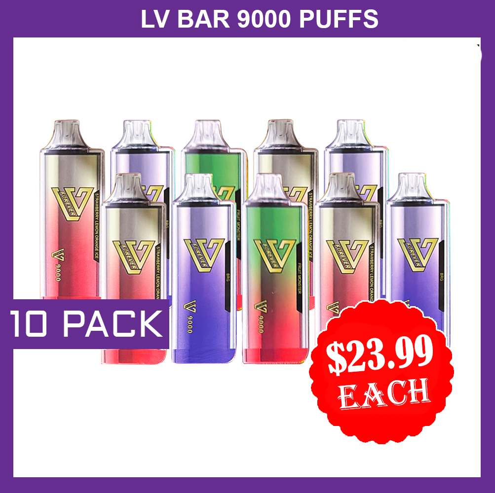 LV BAR – 9000 PUFFS – 10 PACK