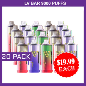 LV BAR – 9000 PUFFS – 20 PACK