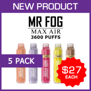 MR FOG MAX AIR – 3600 PUFFS – 5 PACK