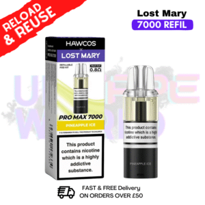 Pineapple Ice Lost Mary 7K 7000 Puff Replacement Pods