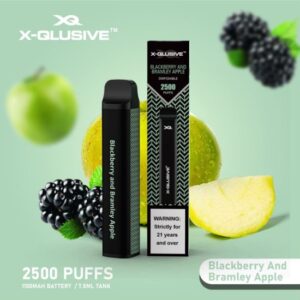 X-QLUSIVE BLACKBERRY AND BRAMLEY APPLE – 2500 PUFFS