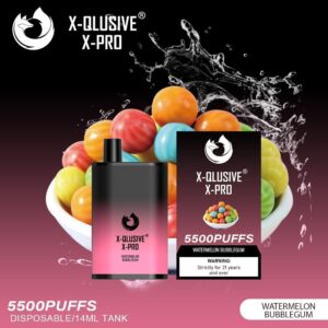X-QLUSIVE X-PRO WATERMELON BUBBLEGUM – 5500 PUFFS
