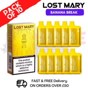 Banana Break - Lost Mary GOLD Box of 10