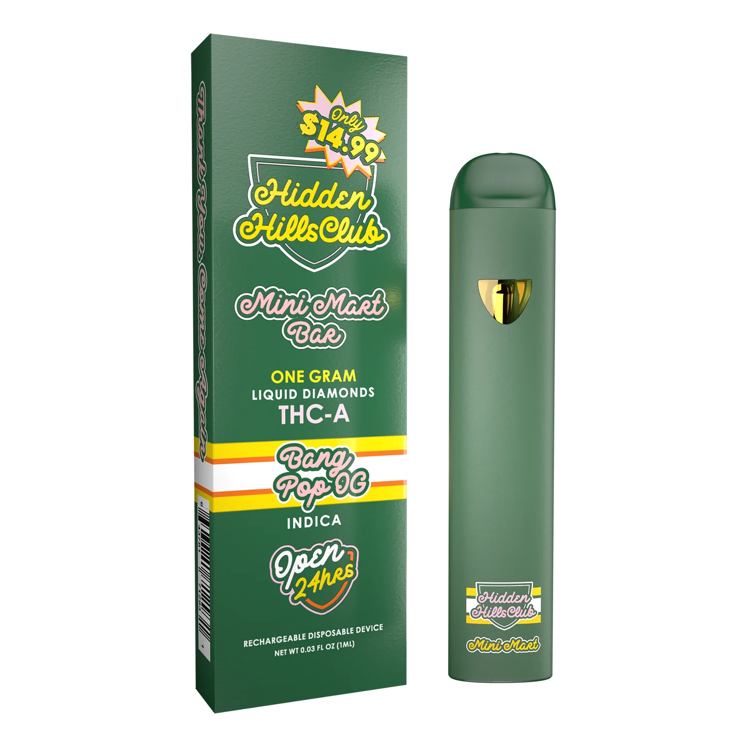 Hidden Hills Mini Mart THCA Disposable | 1g - Image 2