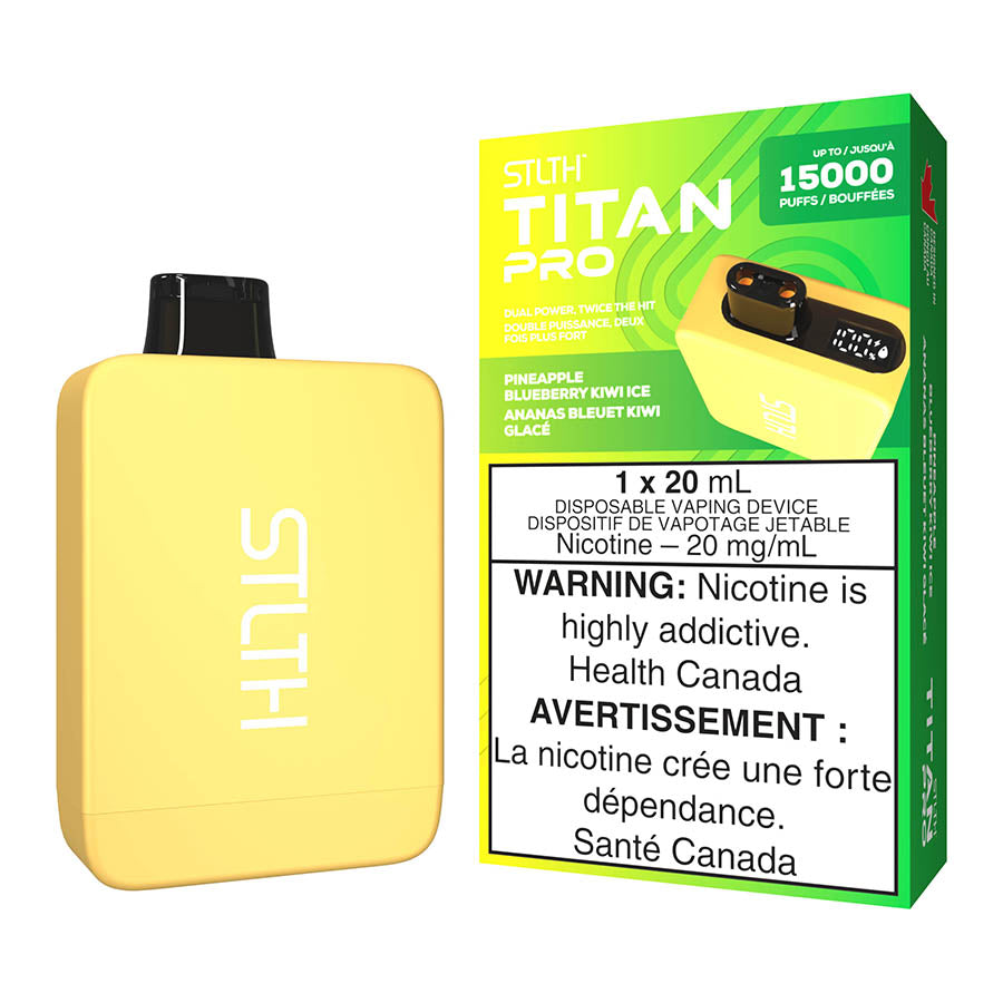 STLTH Titan Pro Disposable Vape Device - Pineapple Blueberry Kiwi Ice