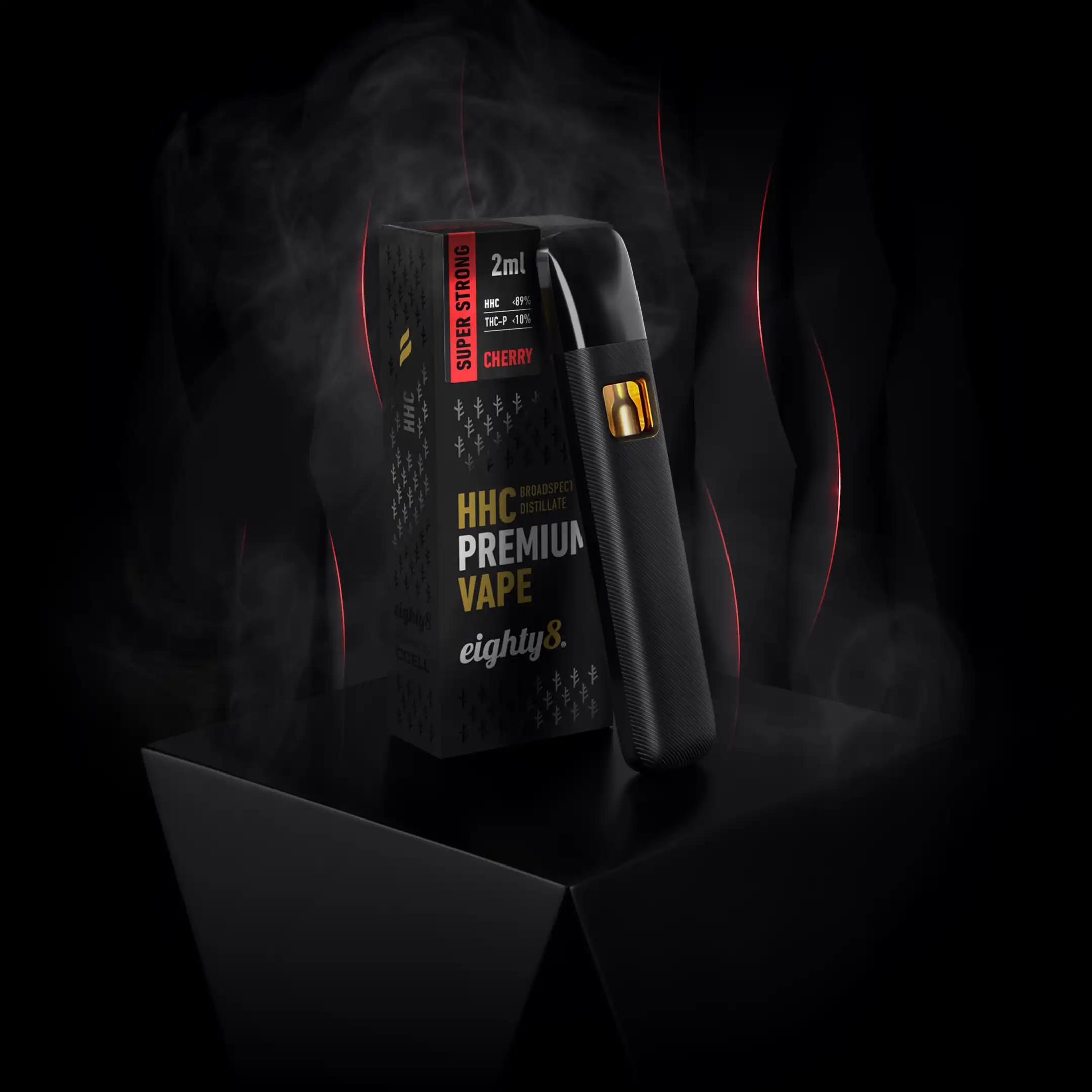 Vape THC P + HHC Super Strong Cherry – Eighty8 2ML - Image 2